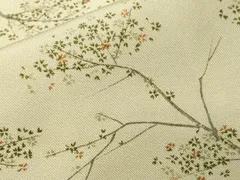平和屋着物■上質な小紋　樹林花文　暈し染め　正絹　逸品　CABI7741evのサムネイル