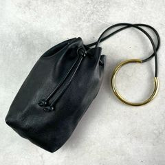 MANIMARIS Noeud ヌー ショルダーバッグ 巾着バッグ ブラック - メルカリ