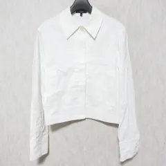 未使用 26SS Theory セオリー GOOD CRUNCH W CL CROP SHIRT JK リネン シャツジャケット サイズP ホワイト レディース 古着 中古 USEDのサムネイル