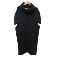 美品 Maison Martin Margiela メゾンマルタンマルジェラ 1 ここのえ期 タートルネック モヘヤニット ワンピース サイズM ブラック レディース 古着 中古 USEDのサムネイル