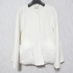 未使用 24AW CELFORD セルフォード ファーポケットケープジャケット CWFJ244030 サイズF オフホワイト レディース 古着 中古 USEDのサムネイル