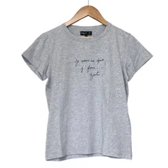 美品 agnes b. アニエスベー メッセージプリント 半袖 Tシャツ サイズ1 グレー レディース 古着 中古 USEDのサムネイル
