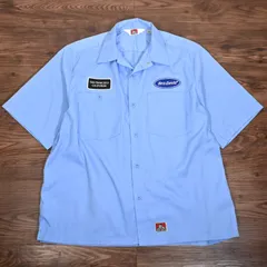 ベンデイビス　Ben Davis　半袖シャツ　ワークシャツ　ワッペン　レーヨン混　Mサイズ　アメカジのサムネイル