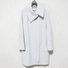 美品 DES PRES デプレ カシミヤブレンド ウール リバーコート サイズ36 ライトグレー レディース 古着 中古 USEDのサムネイル
