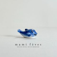 フェーヴ イルカ フランス フェーブ ミニチュア陶器 m-4718