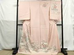 平和屋着物■訪問着　仮絵羽　友禅　風景花文　松竹梅　暈し染め　反端付き　逸品　未使用　DABH1383qaのサムネイル