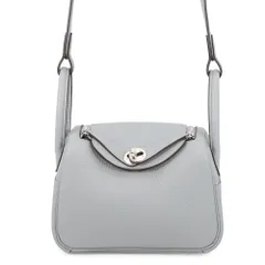 エルメス ハンドバッグ リンディ ミニ グリパンタン/シルバー金具 トリヨンクレマンス G刻印 HERMES 2wayショルダーバッグのサムネイル