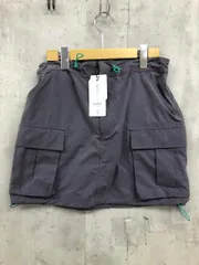 新品 MOUSSY マウジー ビッグ刺 ロゴ ナイロン シャカ ドローコード ミニ スカート sizeF/グレー ■■ レディースのサムネイル