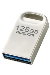 エレコム USBメモリ 128GB USB3.2（Gen1）対応 超小型 シルバー MF-SU3A128GSV【ゆうパケット】【B-2】のサムネイル