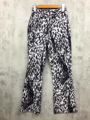 JEANASIS ジーナシス ジャガード 総柄 リラックス パンツ sizeS/白 ■■ レディース
