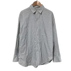 美品 25SS L'Appartement アパルトモン ドゥーズィエムクラス Cooldry OX Stripe Shirt ロングスリーブ シャツ ブラウス グレー レディース 古着 中古 USEDのサムネイル