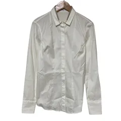 美品 Brunello Cucinelli ブルネロクチネリ ストレッチ ロングスリーブシャツ ブラウス サイズS ホワイト レディース 古着 中古 USEDのサムネイル