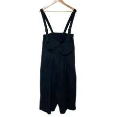 良品 Y's YOHJI YAMAMOTO ヨウジヤマモト オーバーオール サロペット YD-D08-011 サイズ2 ブラック レディース 古着 中古 USEDのサムネイル