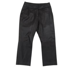 LOEWE ロエベ ラムレザー パンツ レザースラックス ブラック スペイン 