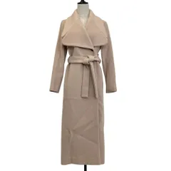 良品 AMERI アメリ DAMBO COLLAR LONG COAT ダンボカラー ロングコート 02920750420 S ベージュ レディース 古着 中古 USEDのサムネイル
