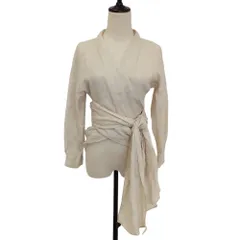 美品 VERMEIL par iena ヴェルメイユパーイエナ リネンカシュクール ブラウス 20051938110010 ライトベージュ レディース 古着 中古 USEDのサムネイル