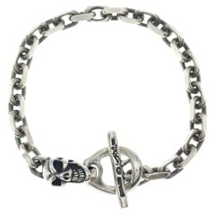 ビルウォールレザー BWL One Skull Chain Bracelet - メルカリ