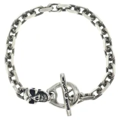 Bill Wall Leather/BWL (ビルウォールレザー) One Skull Chain Bracelet ワン スカル チェーン ブレスレット シルバーのサムネイル