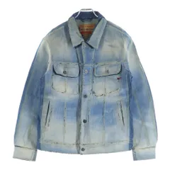 DIESEL (ディーゼル) D-BARCY ダメージ デニムトラッカージャケットインディゴ A14730のサムネイル