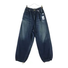 MAISON MIHARAYASUHIRO (メゾンミハラヤスヒロ) 24SS Light Denim Wide Pants レザーパッチ ライトデニムワイドパンツ インディゴブルー J12PT022のサムネイル