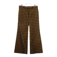 GUCCI (グッチ) 100周年 総柄ベロアフレアパンツ ブラウン 676621 ZAH5V 676621 ZAH5V タグのサムネイル
