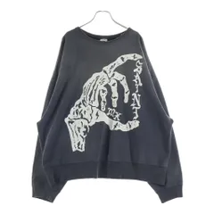 SAINT MICHAEL (セントマイケル) 24AW BONE SAINT SWEAT SHIRT ボーンセイント クルーネックスウェットレーナー グレー SM-YS1-0000-0031のサムネイル
