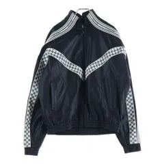 LOUIS VUITTON (ルイヴィトン) 22SS LVライン ダミエ ラムレザー シングルライダース トラックジャケット ブラック RM221 I85 HML61Eのサムネイル