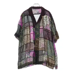 DRIES VAN NOTEN (ドリスヴァンノッテン) 23SS パッチワーク 半袖開襟シャツ オープンカラーシャツ マルチのサムネイル