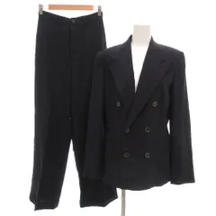 ラルフローレン RALPH LAUREN スーツ セットアップ ダブル テーラードジャケット スラックス パンツ 6B 総裏地 ピークドラペル 11 9 紺 ネイビー /GV ■GY18のサムネイル