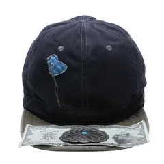 新品未使用 KAPITAL キャピタル CHINO BRIMFIELD CAP チノ ブリムフィールド キャップ K2509XH514 ONE SIZE カーキ ブラック 中古 4a004428のサムネイル