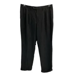 RALPH RALPH LAUREN チェック スラックスパンツ W36 ブラック ラルフローレン ジップアップ ダークトーン スラックス ボトムス 2606-813のサムネイル