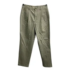 TOMMY HILFIGER チノパンツ W32 ベージュ トミーヒルフィガー ジップアップ コットン タック入り チノパン ボトムス 2606-815のサムネイル
