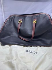 M1757 BALLY 本革 レザー 2WAY ボストンバッグ ストライプ - メルカリ