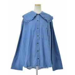 【holiday】22102841 PURITAN COLLAR DENIM SHIRT ピュリタンカラーデニムシャツ長袖シャツのサムネイル
