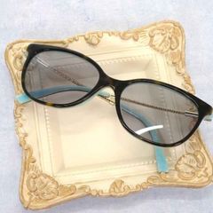 未使用品級 超美品】サングラス ティファニーブルー ビジュー装飾