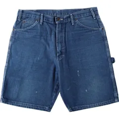 古着 ディッキーズ Dickies Relaxed Fit デニムペインターショーツ ショートパンツ メンズw37相当/eaa653335