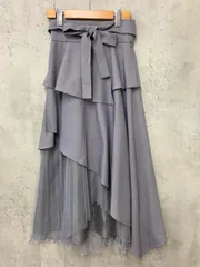 dazzlin ダズリン アシメティアードプリーツ スカート sizeS/グレー ■■ レディースのサムネイル