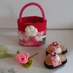 リカちゃん服 着物 バックとサンダルのサムネイル