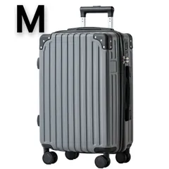 大特価❗新品・未使用品　【単品 ,Mサイズ,グレー】グレー　Mサイズ　RIOU キャリーケース スーツケース レディース 　　送料無料(※一部配送先を除く)　※添付画像のミニケースは付いておりませんのサムネイル