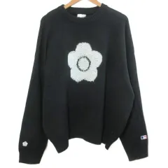 マリークワント MARY QUANT ×PUBLUX ×MLB 相良刺繍ジャガードニット 25FW セーター 長袖 プルオーバー 厚手 クルーネック M 黒 ブラック 3131375300001 ユニセックス /Xのサムネイル