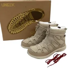 ♪♪KEEN キーン レディース ブーツ ユニーク スニーク チャッカ ツー 防水ウィンタースニーカー 1026619 ベージュのサムネイル