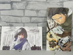 【D5-54】◎ 中古　進撃の巨人　イラストカード　2枚セットのサムネイル
