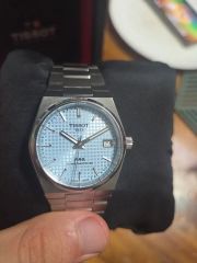 TISSOT PRX 35mm アイスブルー 付属品完備＋おまけ - メルカリ