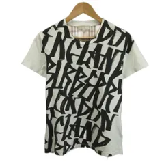 バーバリー ロンドン BURBERRY LONDON イングランド ENGLAND Tシャツ カットソー 半袖 クルーネック 切り替え ノバチェック グラフィティ プリント 総柄 XS 白 ホワイト ベージュ 4073740/68C /XZ ■GY19のサムネイル
