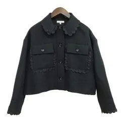 ヨリ yori YR25-24130AW 24AW フリル スカラップ ショート ジャケット 美品 36 ブラックのサムネイル