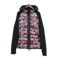 モンクレール MONCLER × DFS 19AW MAGLIA CARDIGUN ライト ダウン パーカー ジャケット フリース切替 XXL 大きいサイズ ネイビー系のサムネイル