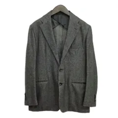 サルトリオ SARTORIO アローズ ウール シルク リネン 段返り 3B ジャケット テーラード ブレザー 48 チャコール系のサムネイル
