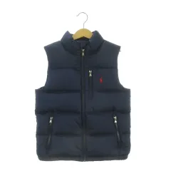 ポロ ラルフローレン POLO RALPH LAUREN ダウンジャケット ベスト スタンドカラー ジップアップ ロゴ刺繍 S(8)P 紺 ネイビー 323880420002 /AH1 ■GY50のサムネイル