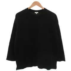 B&Y ユナイテッドアローズ BEAUTY&YOUTH ビューティー&ユース Tシャツ 七分袖 S 黒 ブラック 無地 ラウンドネック /NX ■ECF006のサムネイル