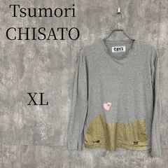 ツモリチサト キャッツ 長袖カットソー グレー コットン100% トップス レディース Tシャツ ロンT TSUMORI CHISATO cat's ラメ 猫 ネコ ねこ ハート ロゴ おしゃれ カジュアル 春 秋 人気 ブランドのサムネイル